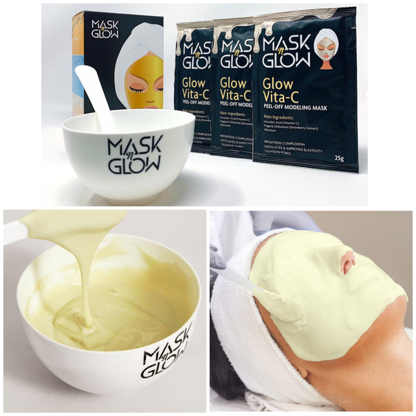 Glow Vita-C Modeling Mask-Made in Korea- Brightening Rubber Mask-Jelly Mask